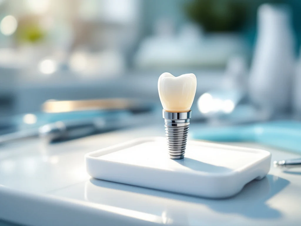 Coroană provizorie pe implant
